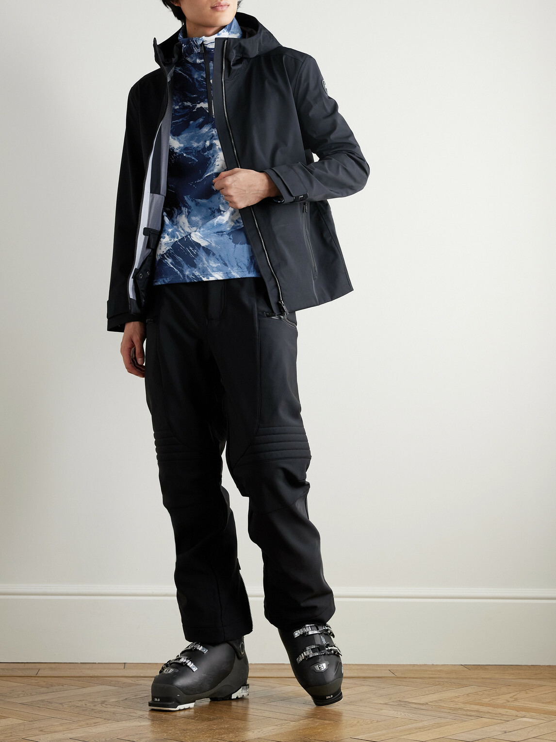 Fusalp - Timothy Printed Half-Zip Ski Base Layer - Blue