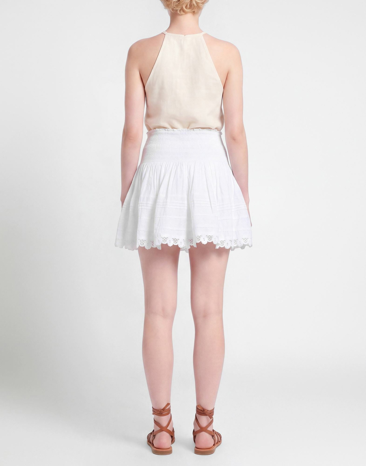 Poupette St Barth Womens Mini skirt in White