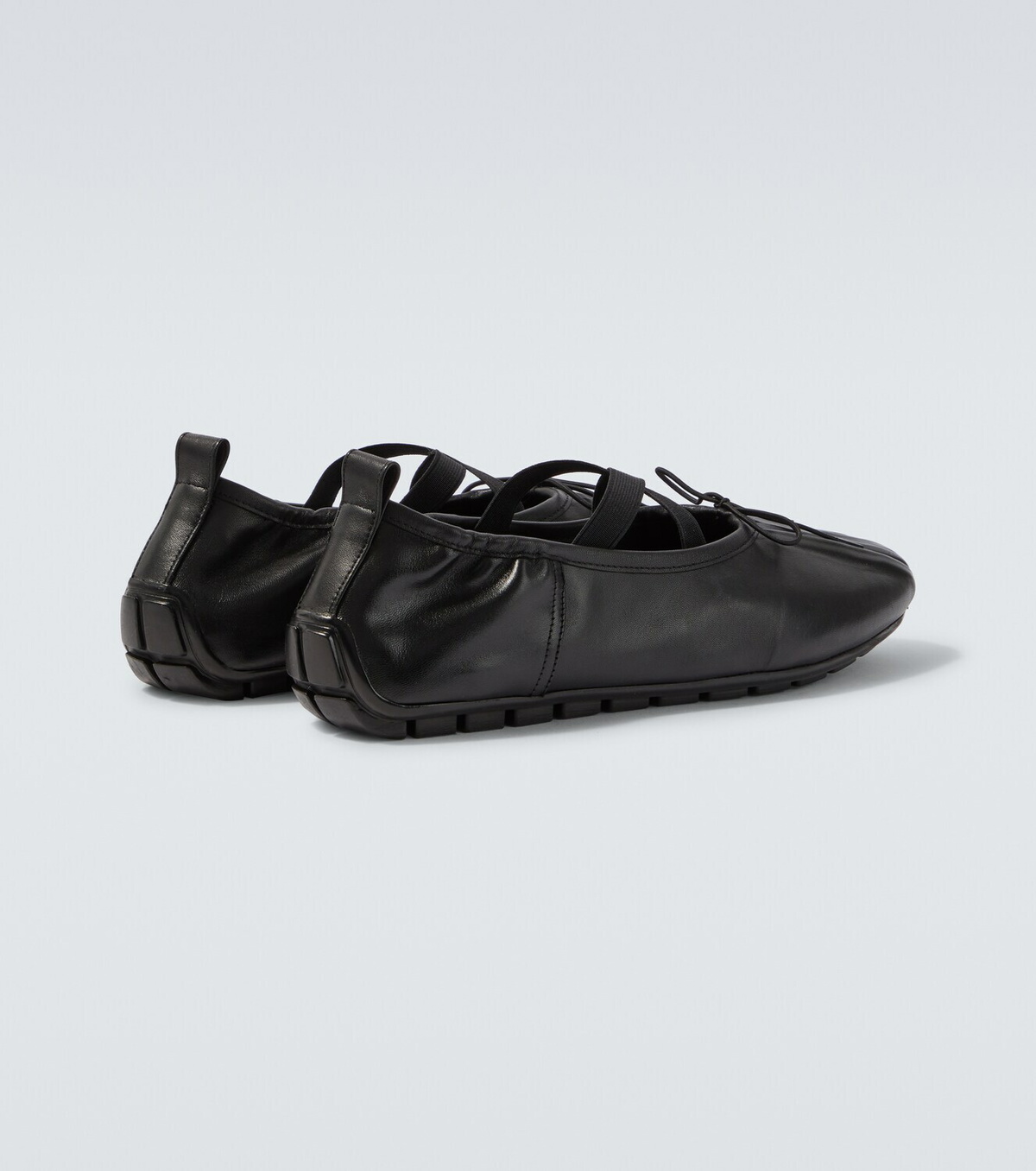 Simone Rocha Ballerina Grip leather flats