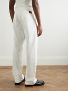 Cherry Los Angeles - Straight-Leg Cotton-Twill Chinos - White