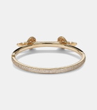 Ananya Chakra Icon 18kt gold bracelet with diamonds and quartz