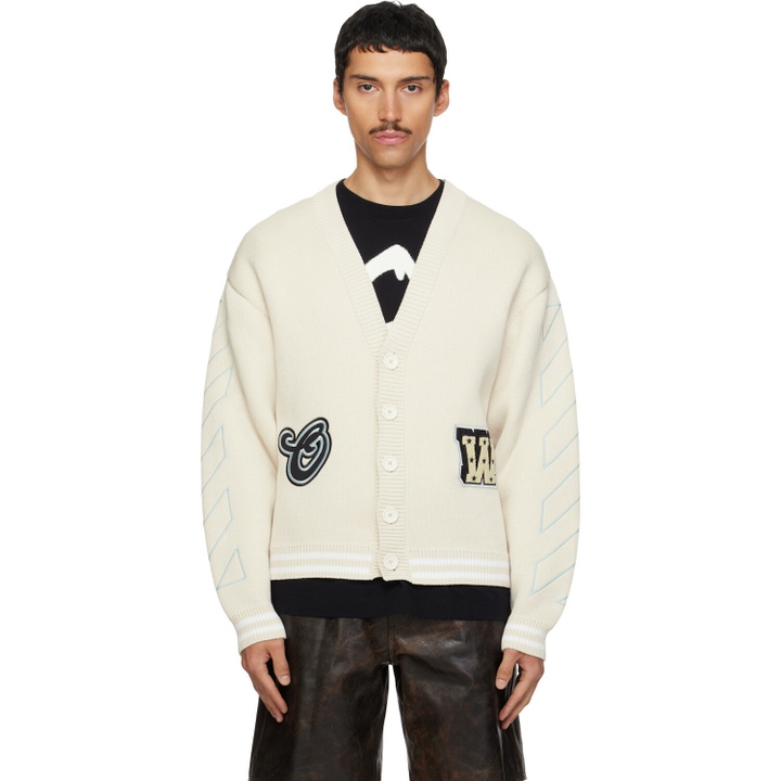 Photo: Off-White Off-White Star Varsity Knit Cardigan