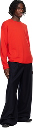 Guest in Residence Red Oversized Crew Sweater