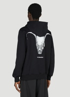 Han Kjøbenhavn Goat Skull Print Hooded Sweatshirt