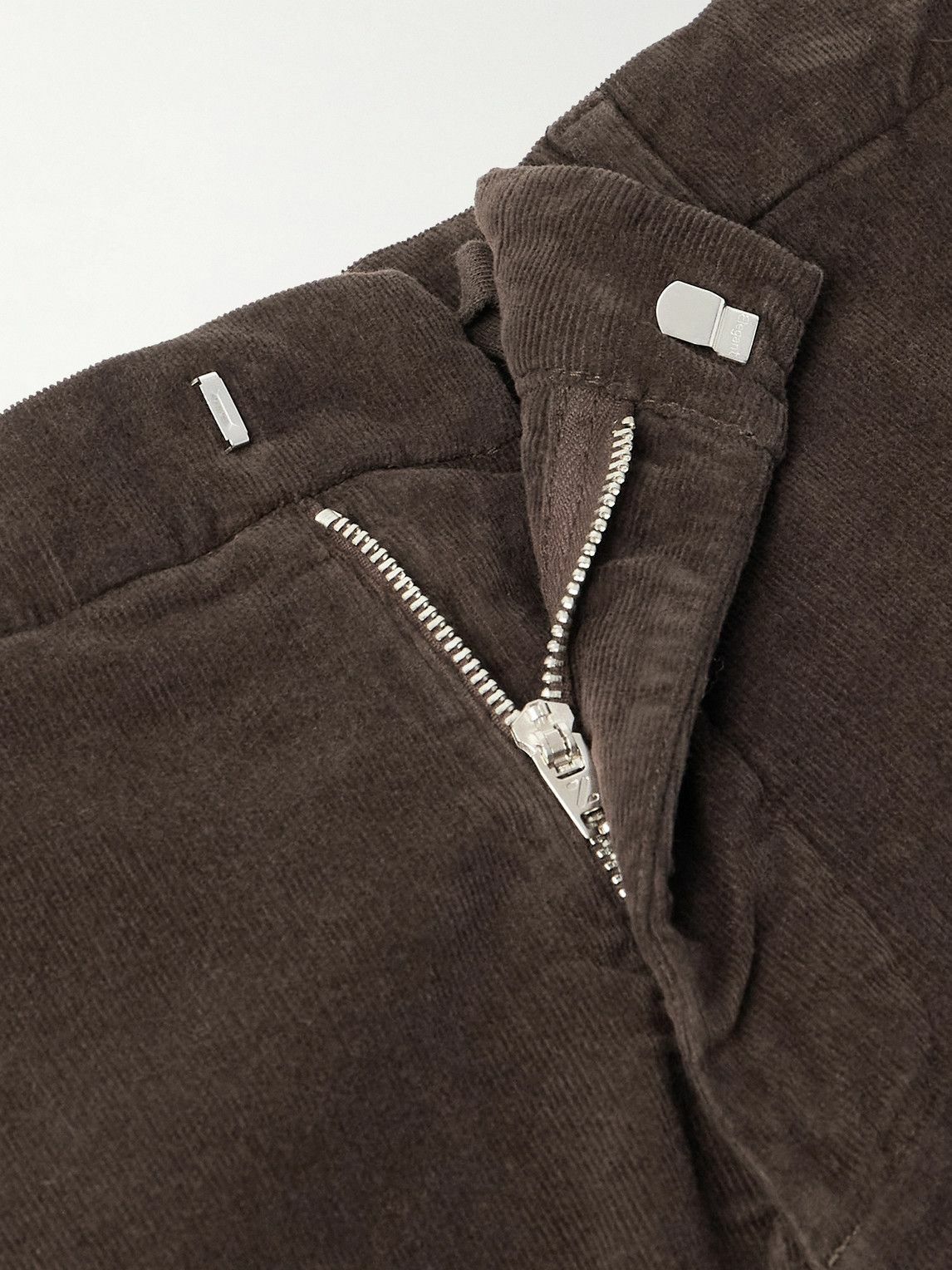 Altea - Dumbo Straight-Leg Stretch-Cotton Corduroy Trousers - Brown
