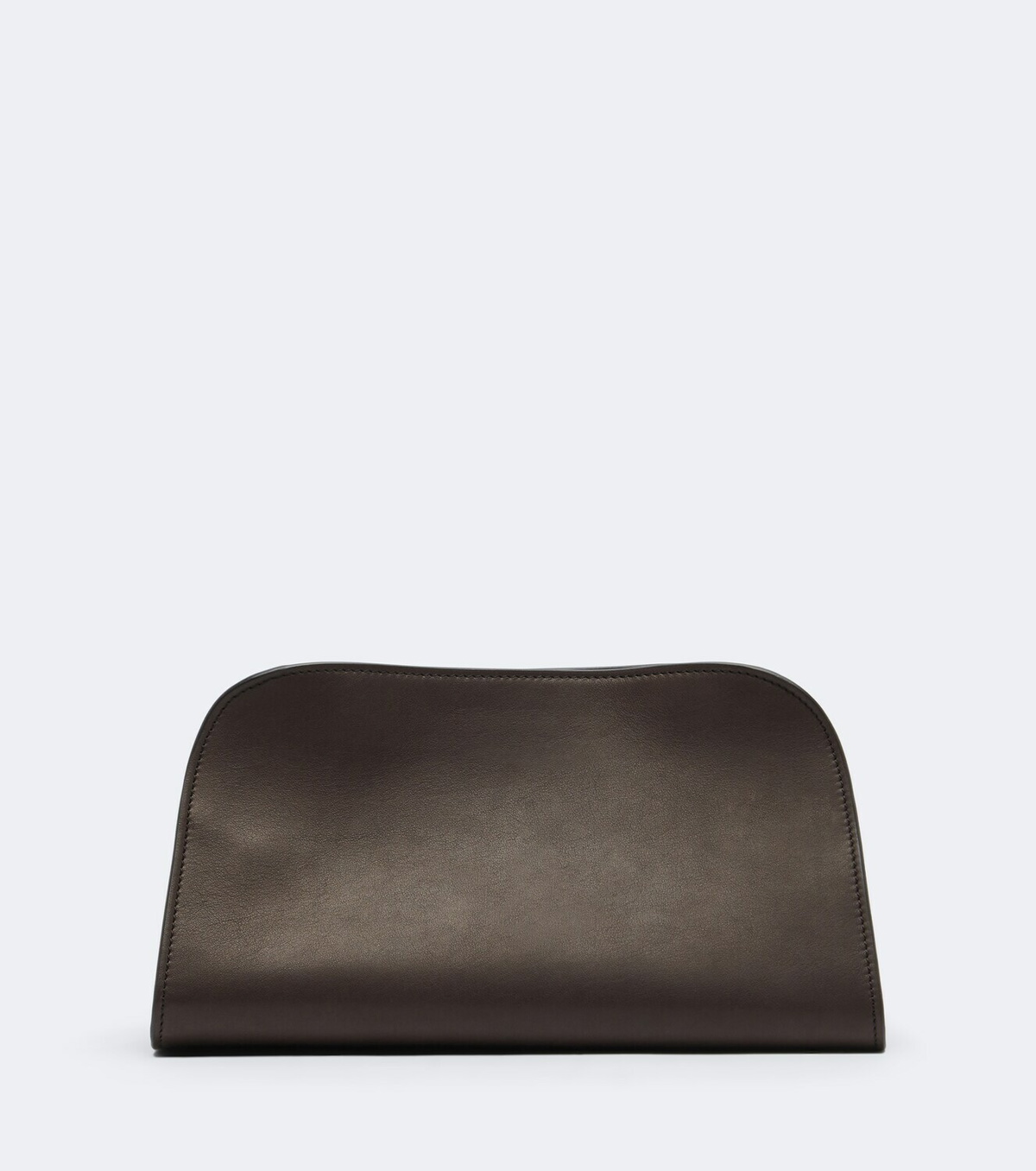 The Row Peggy leather clutch