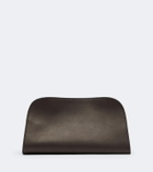The Row Peggy leather clutch