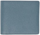 Maison Margiela Blue Grained Bifold Wallet