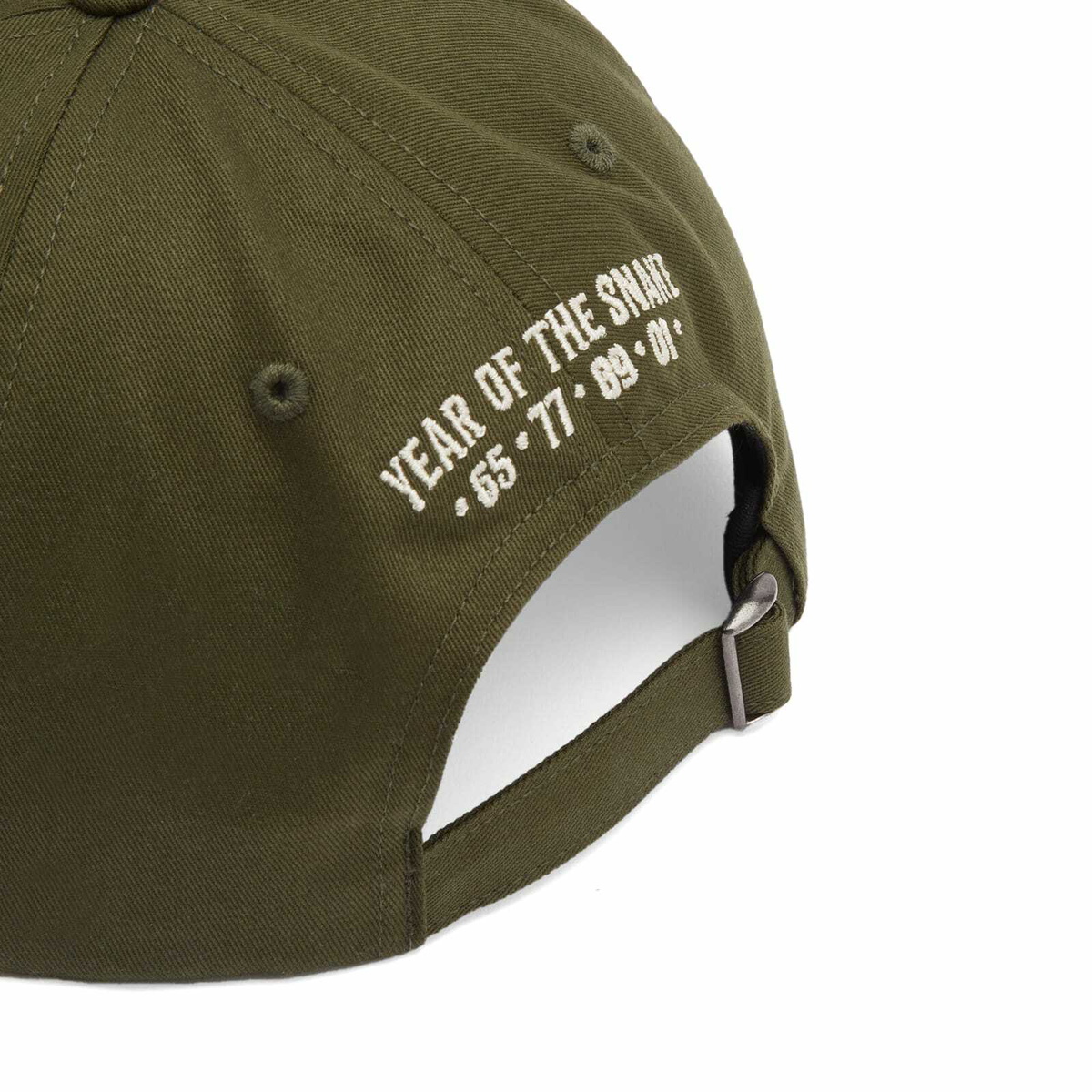 Maharishi Men's Year Of The Snake 6 Panel Cap in Olive 