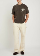 Picante Gallery Logo Cotton T-shirt Brown