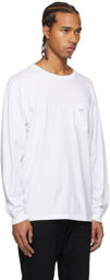 Noah White Pocket Long Sleeve T-Shirt