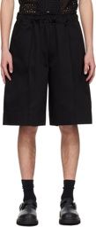 The Frankie Shop Black Adan Shorts