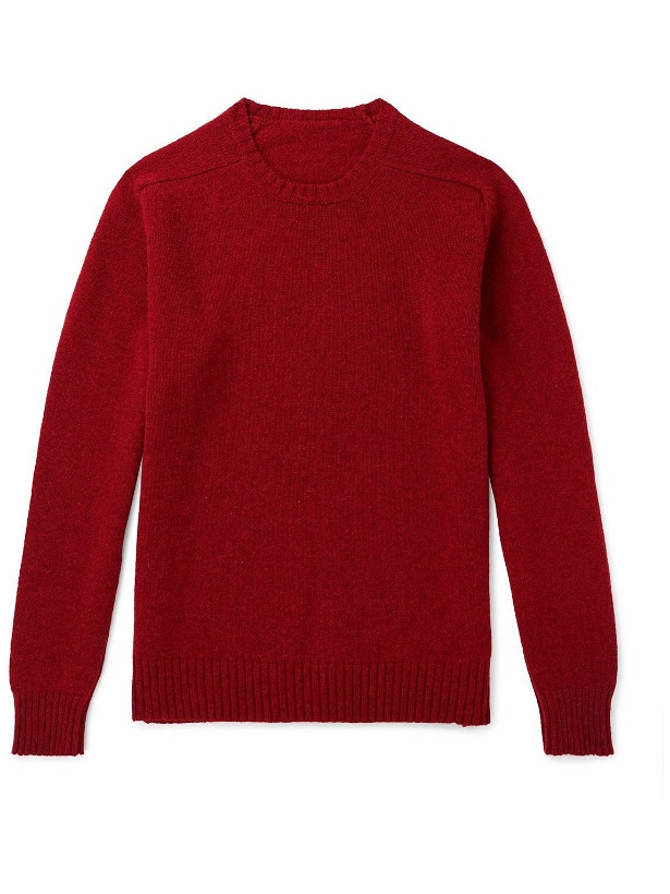 Photo: Anderson & Sheppard - Shetland Wool Sweater - Red