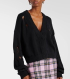 Area Embellished cotton and cashmere cardigan