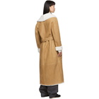 Loewe Tan Shearling Long Coat