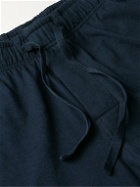 Schiesser - Cotton-Jersey Drawstring Pyjama Shorts - Blue