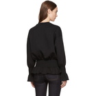 Stella McCartney Black Ruffle Crewneck Sweatshirt