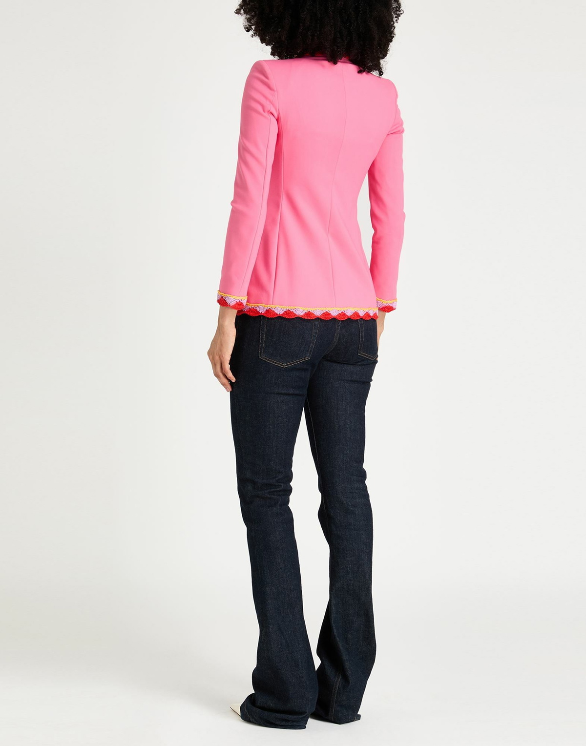 Moschino Womens Blazer in Magenta