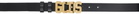GCDS Black Logo Belt