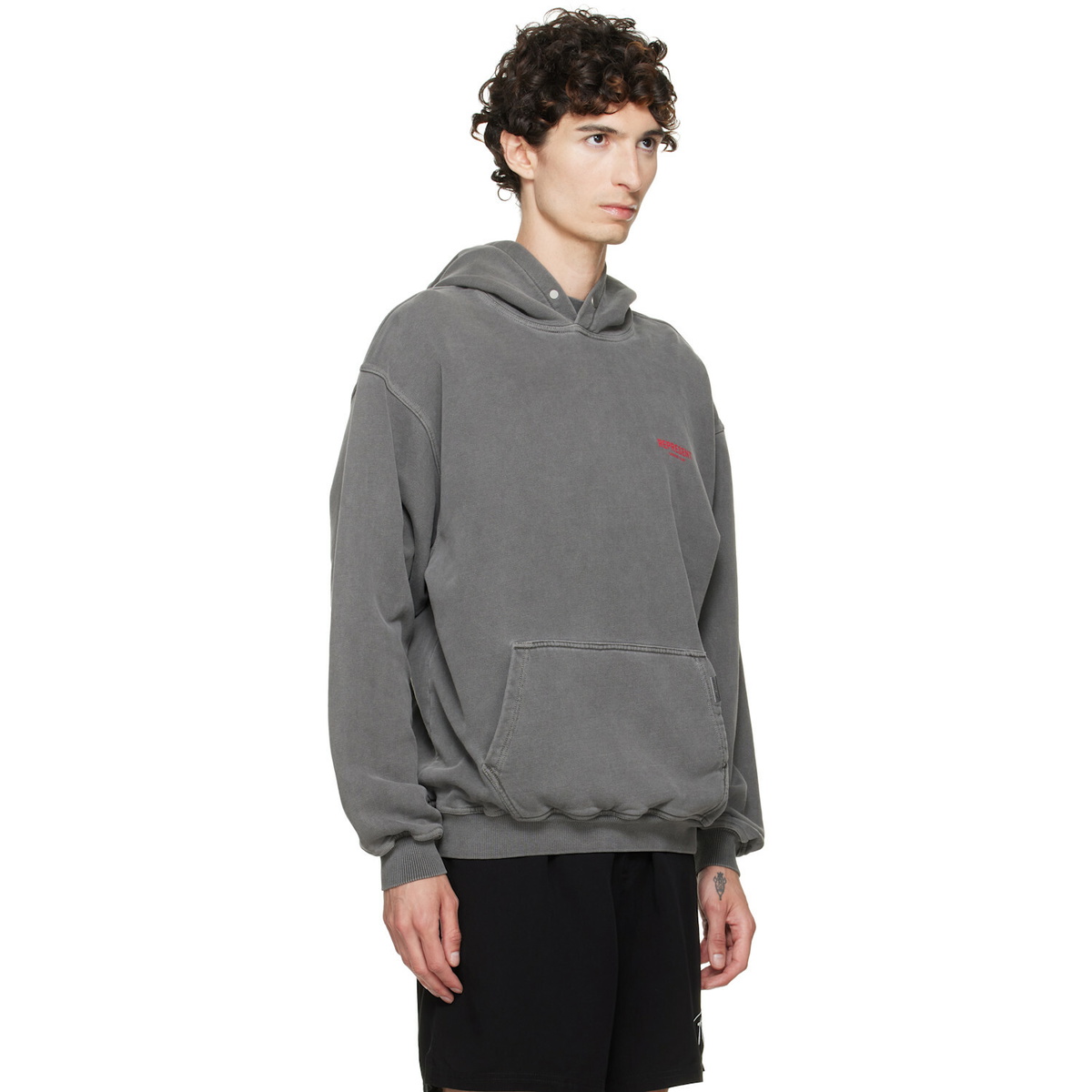 Represent Gray Printed 'Owners Club' Hoodie