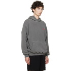 Represent Gray Printed 'Owners Club' Hoodie
