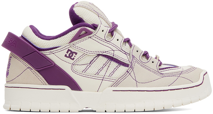 Photo: NEEDLES Off-White & Purple DC Shoes Edition Spectre Sneakers