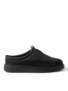 Canada Goose - Crofton Suede-Trimmed Quilted Nylon Mules - Black