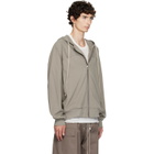 Rick Owens Taupe Tower Windbreaker Hoodie
