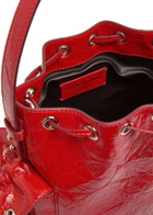 Acne Studios Multipocket Mini Patent Leather Bucket bag - Red - One Size