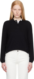 High Sport Black Long Sleeve Brooke Polo