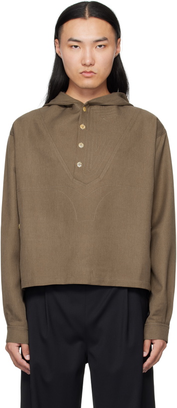 Photo: Kiko Kostadinov Brown Slatina Hoodie