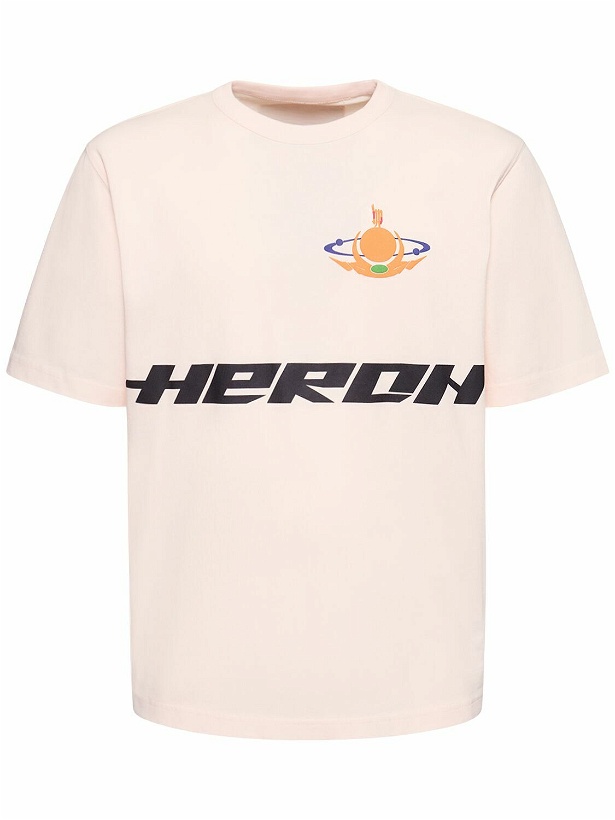 Photo: HERON PRESTON - Globe Burn Print Cotton Jersey T-shirt