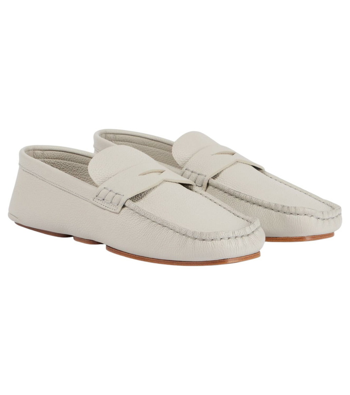 Photo: Khaite Billy leather penny loafers