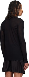 Ann Demeulemeester Black Greg Slim Fit Long Sleeve T-shirt