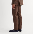 ETRO - Slim-Fit Slub Linen Suit Trousers - Orange