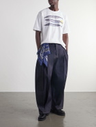 KAPITAL - Printed Cotton-Jersey T-Shirt - White
