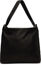 YOHJI YAMAMOTO Black Washed Horse Leather 2Way Bag