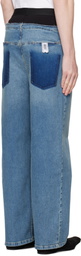 Prototypes Blue Waistband Regular Jeans