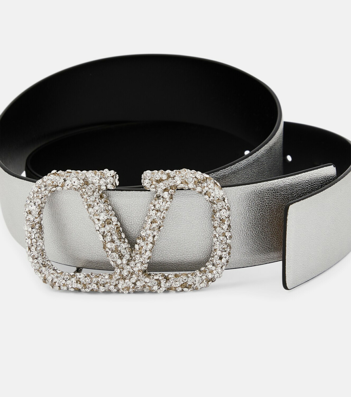ベルト VALENTINO FW25 Ivory leather VLogo belt (7W2T0SM7IYR REN) VALENTINO GARAVANI Valentino Garavani VLOGO reversible