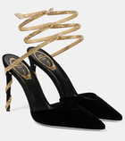 Rene Caovilla Velvet slingback pumps 105