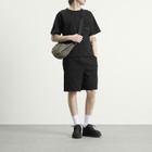 Purple Mountain Observatory Men's Waffle Shorts in Black