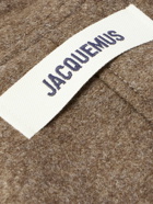 Jacquemus - Felt Bomber Jacket - Brown