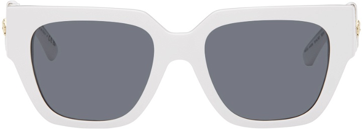 Photo: Versace White Medusa Chain Sunglasses