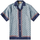 Gucci Men's Bowling Shirt in Turquoise
