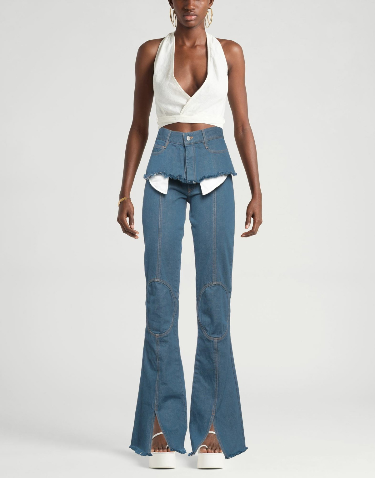 Miista Womens Jeans in Blue
