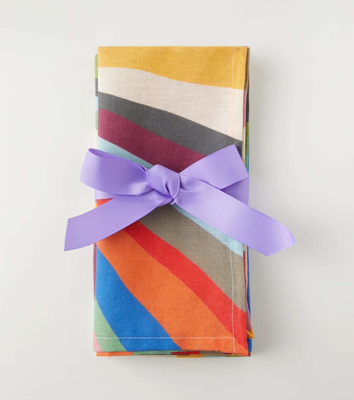 La DoubleJ Rainbow Rays Large set of 2 napkins