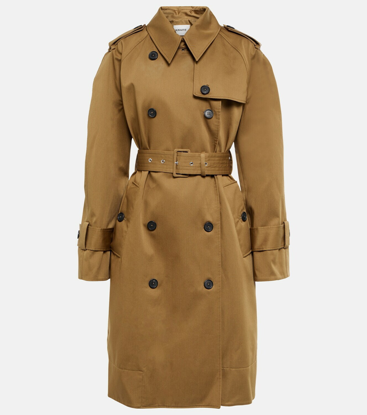 トレンチコート KHAITE Trench coats Maxwell Trench in Wheat – KHAITE