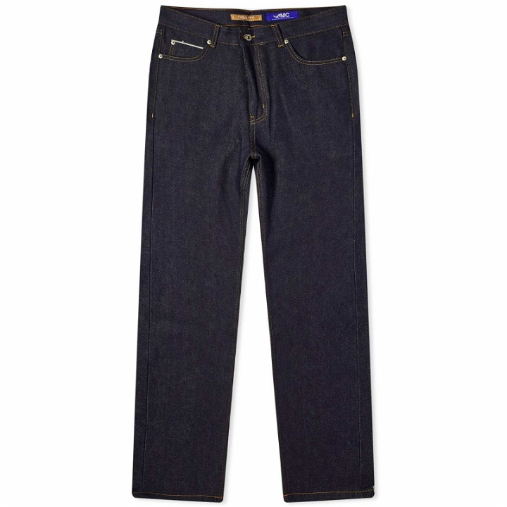 Photo: FrizmWORKS Men's OG Selvedge Regular Denim Jeans in Indigo