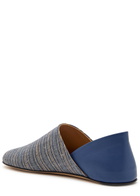 JW Anderson Striped-jacquard Woven Babouche Flats Multicoloured