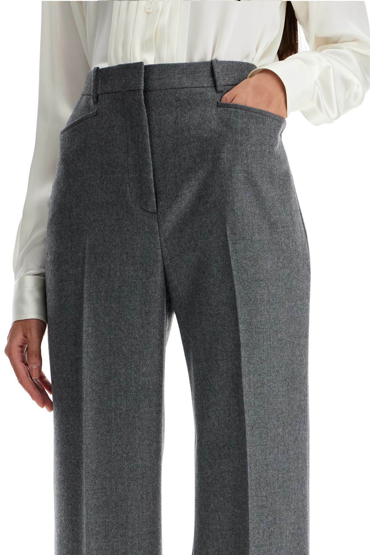 TOM FORD flannel bootcut pants in Grey